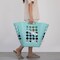 Flexible Plastic Laundry Basket - Square Storage Hamper with Side Handles for Easy Carrying - Versatile Organizer for Laundry, and Household Storage